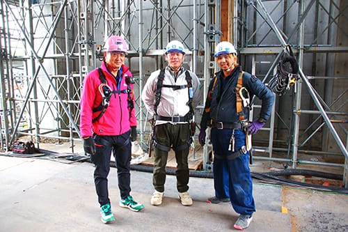 先輩型枠大工の皆さん